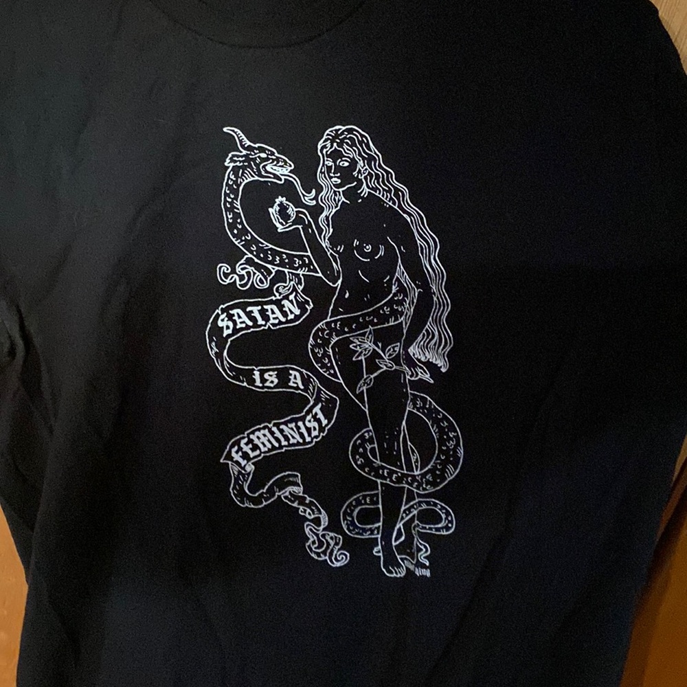 Satan is a Feminist t-shirt L